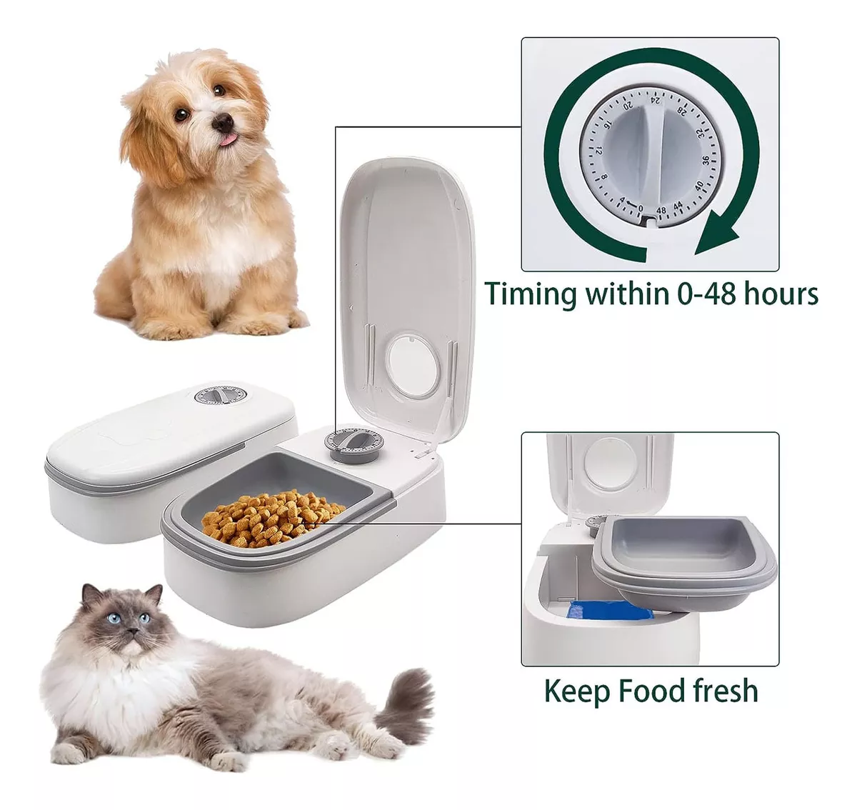 Comedor para Mascotas con Temporizador - Imagen 2
