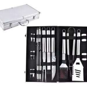 Set Parrilla Bbq 18 Piezas Con Maletin K