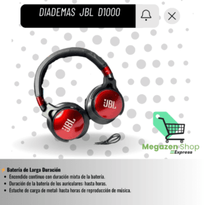 DIADEMAS JBL D1000 BLUETOOTH